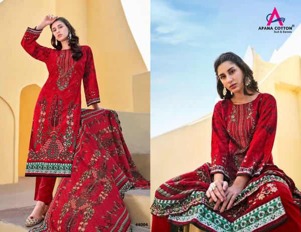 Apana Cotton Razia Sultan Vol 44 Cotton Dress Material Collection